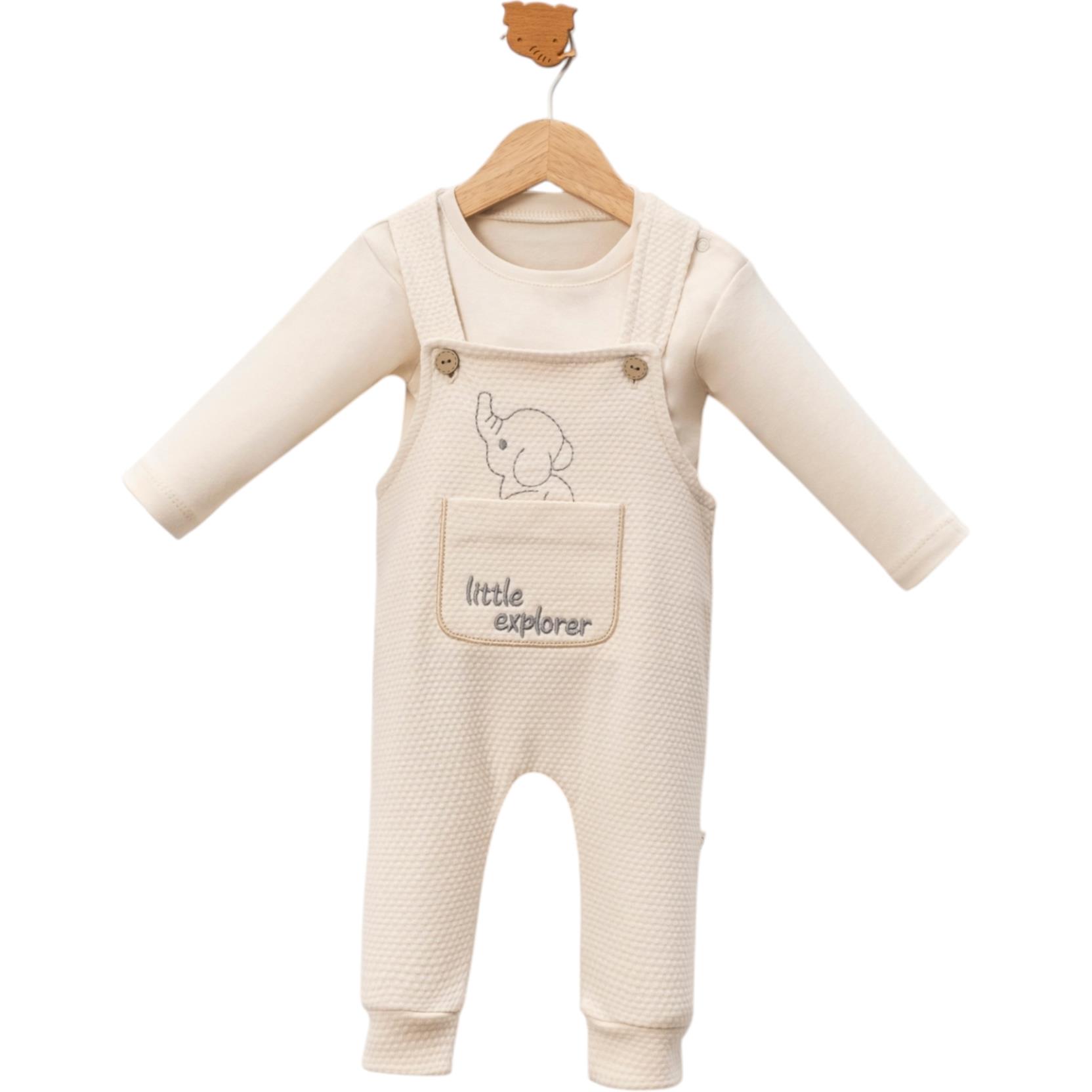 7021 Lüks bebek tulum takım toptan 9/24 ay bebe salopetler