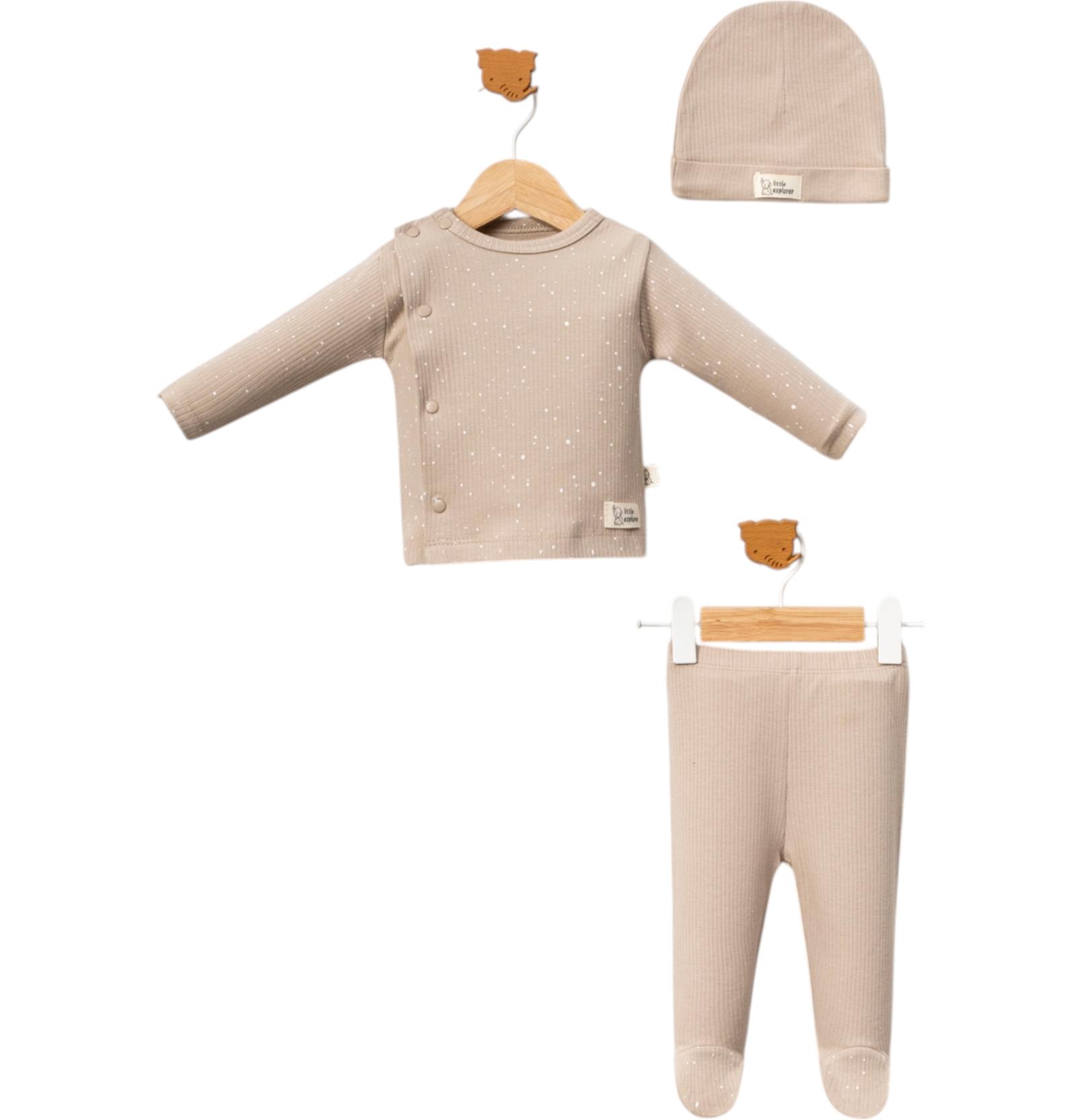 7007 оптом детские демисезонные костюмы двойки с шапкой для младенцев 3-6-9 месяцев