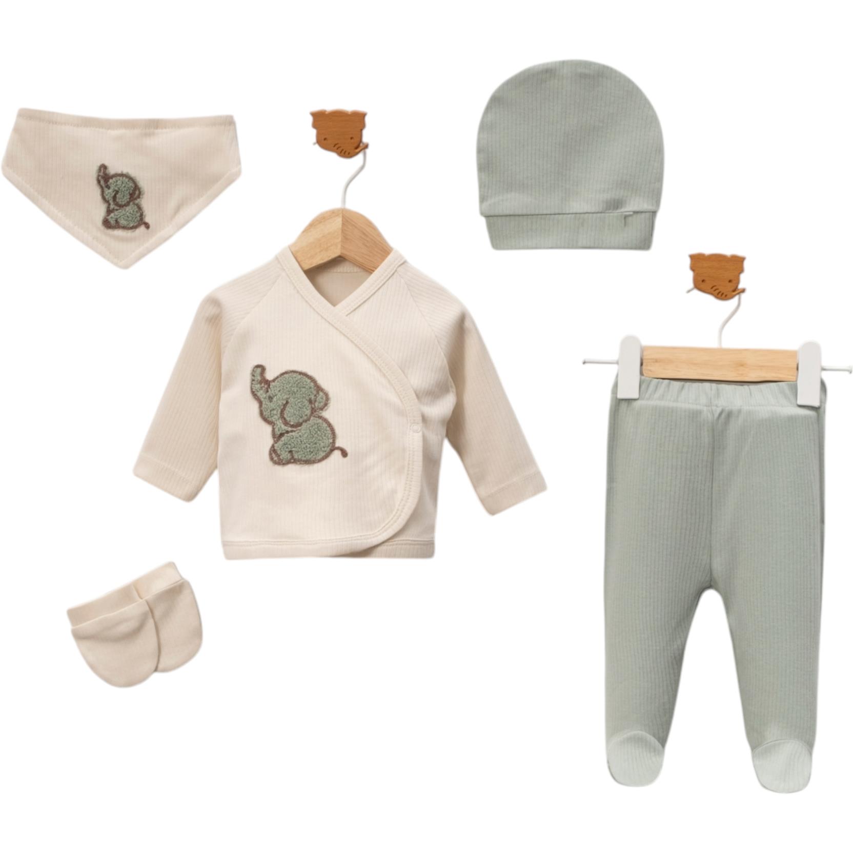 7080 оптом детские комплекты из пяти предметов для новорожденных на 0-3 месяцев