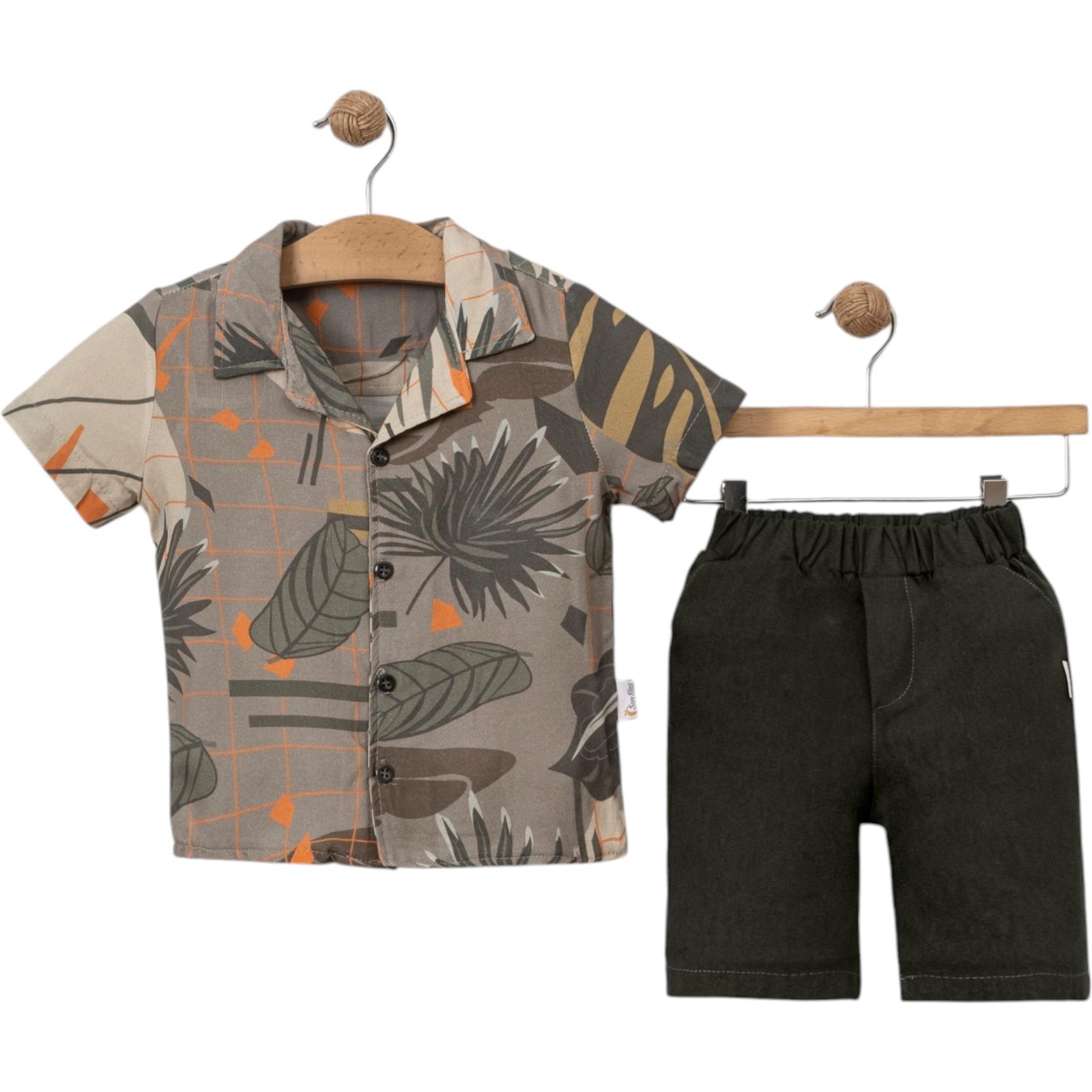 5038 الجملة الأطفال الصيف قطعتين الدعاوى ، قمصان مع السراويل للبنين لمدة 2/5 سنوات