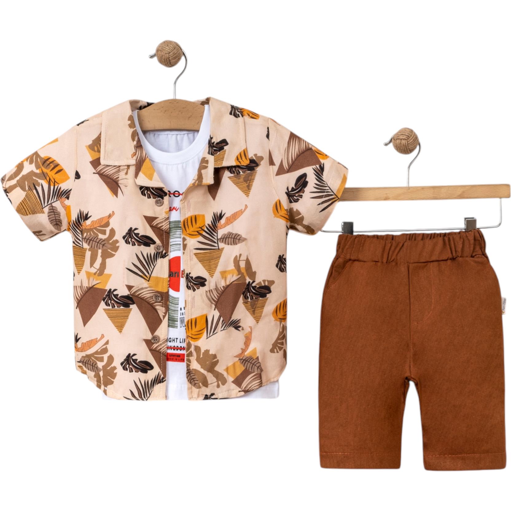 5036 الجملة الأطفال الصيف ثلاث قطع الدعاوى ، قمصان + تي شيرت مع السراويل للبنين لمدة 2/5 سنوات