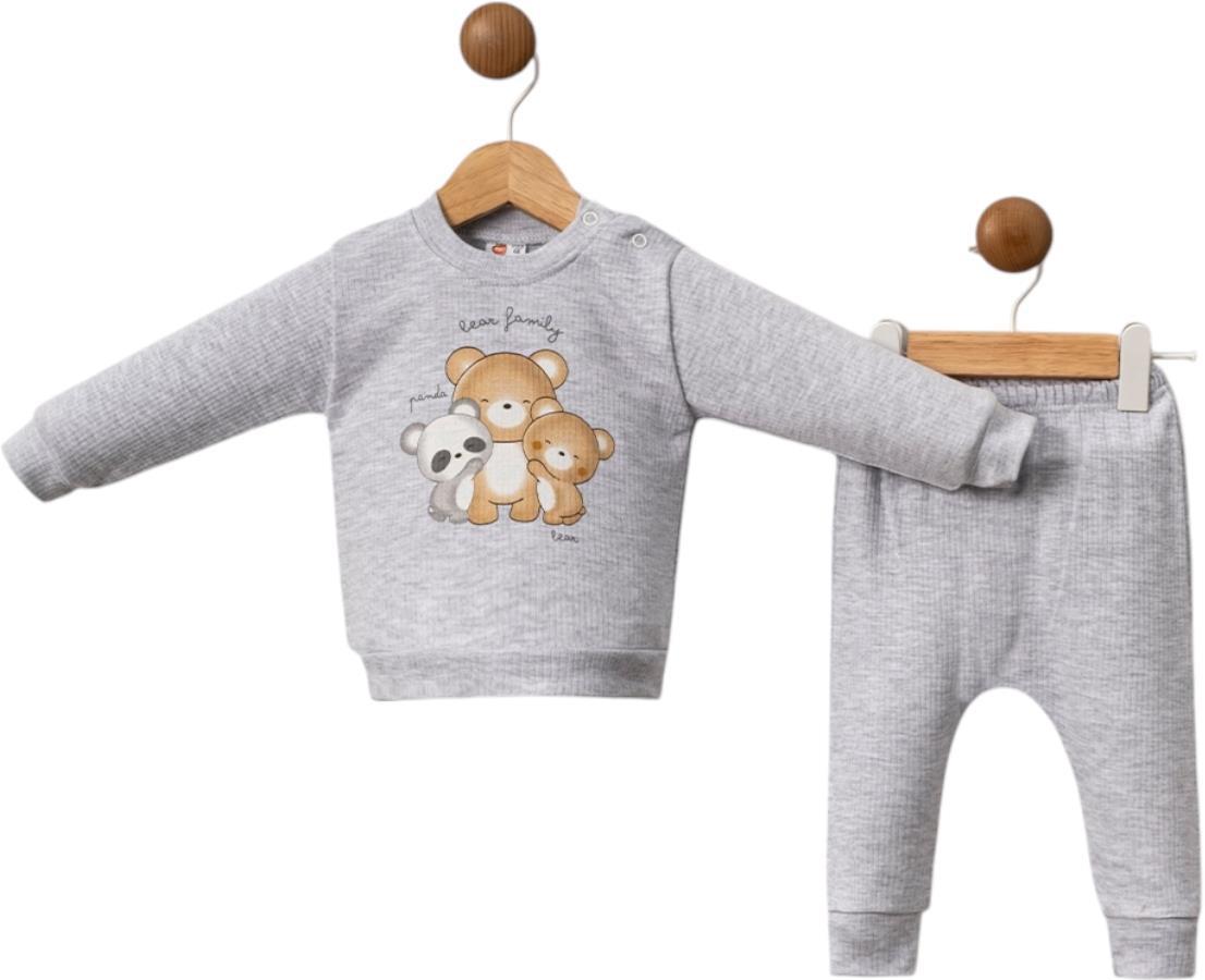 5092 teddy bear print baby clothing wholesale seasonal 3-6 months