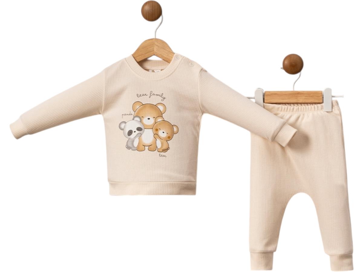 5092 teddy bear print baby clothing wholesale seasonal 3-6 months