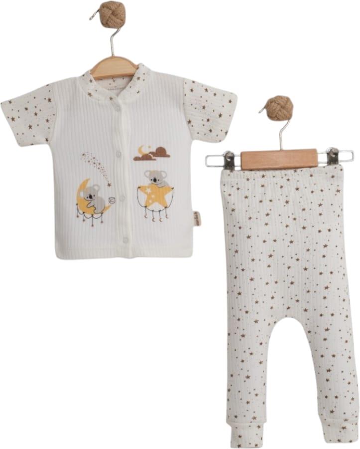 1243 оптом детские летние комплекты двойки для новорожденных на 3-6 месяцев