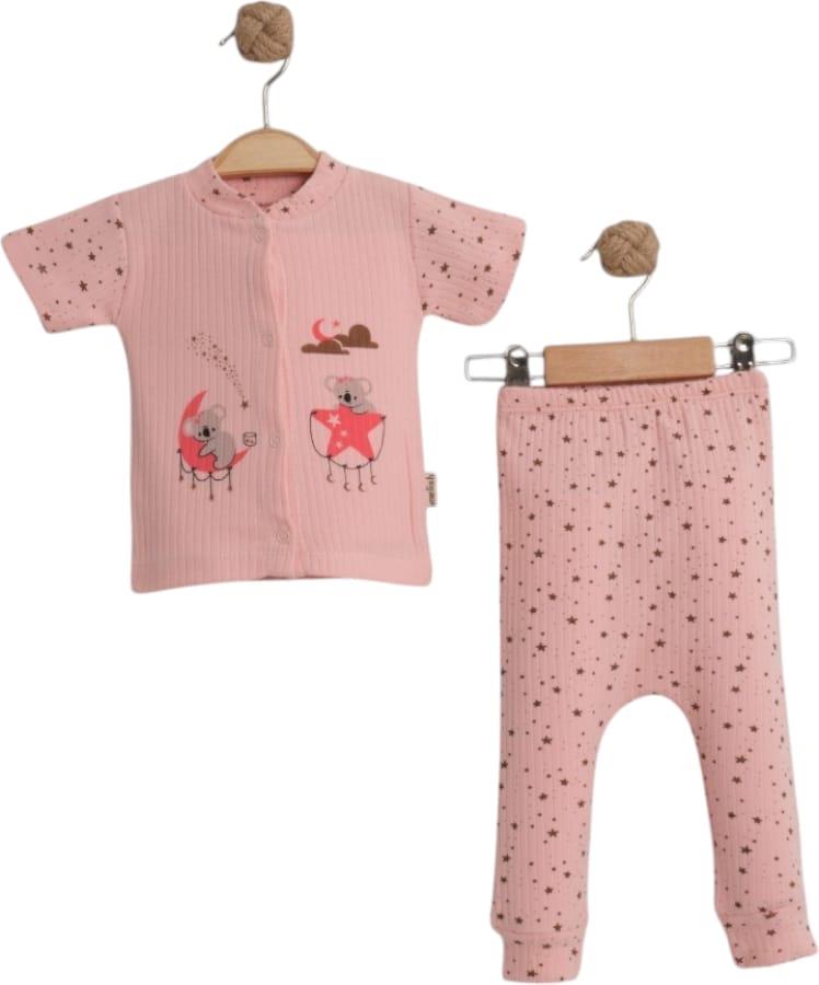 1243 оптом детские летние комплекты двойки для новорожденных на 3-6 месяцев