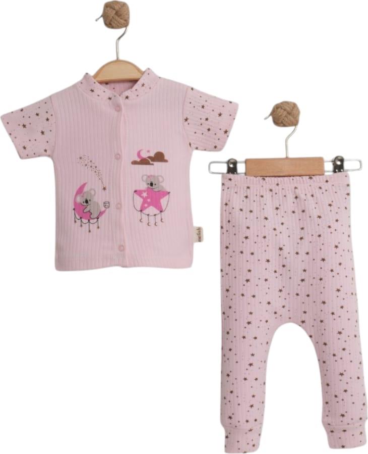 1243 оптом детские летние комплекты двойки для новорожденных на 3-6 месяцев