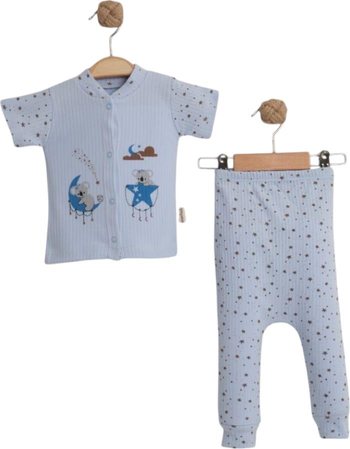 1243 оптом детские летние комплекты двойки для новорожденных на 3-6 месяцев