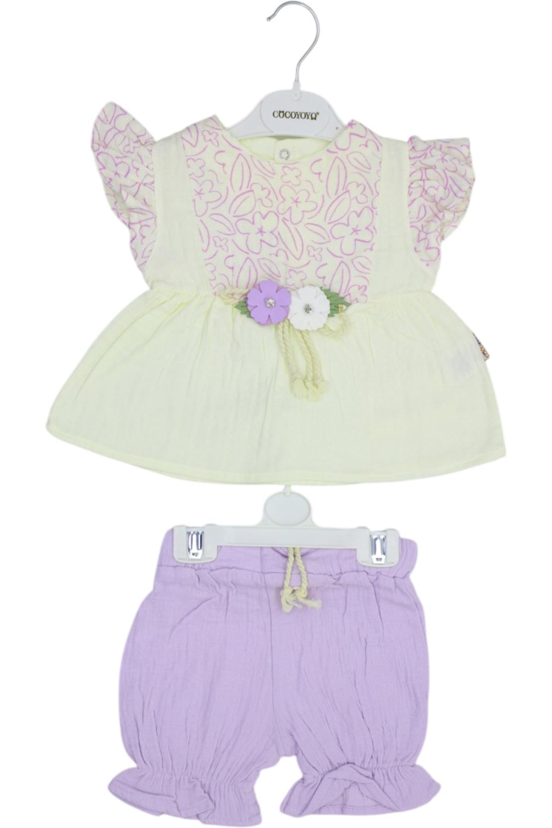 10038 оптом детские летние костюмы двойки для младенцев на 9/24 месяцев