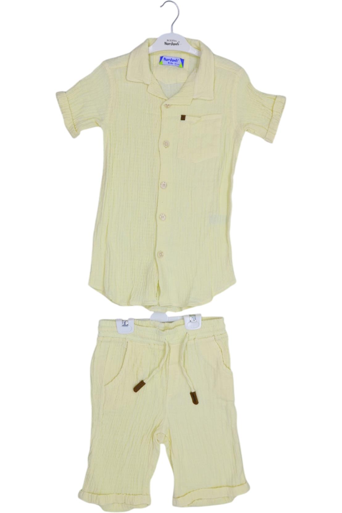 بدلات صيفية للأطفال من قطعتين مصنوعة من الشاش للأولاد لمدة 6/10 سنوات