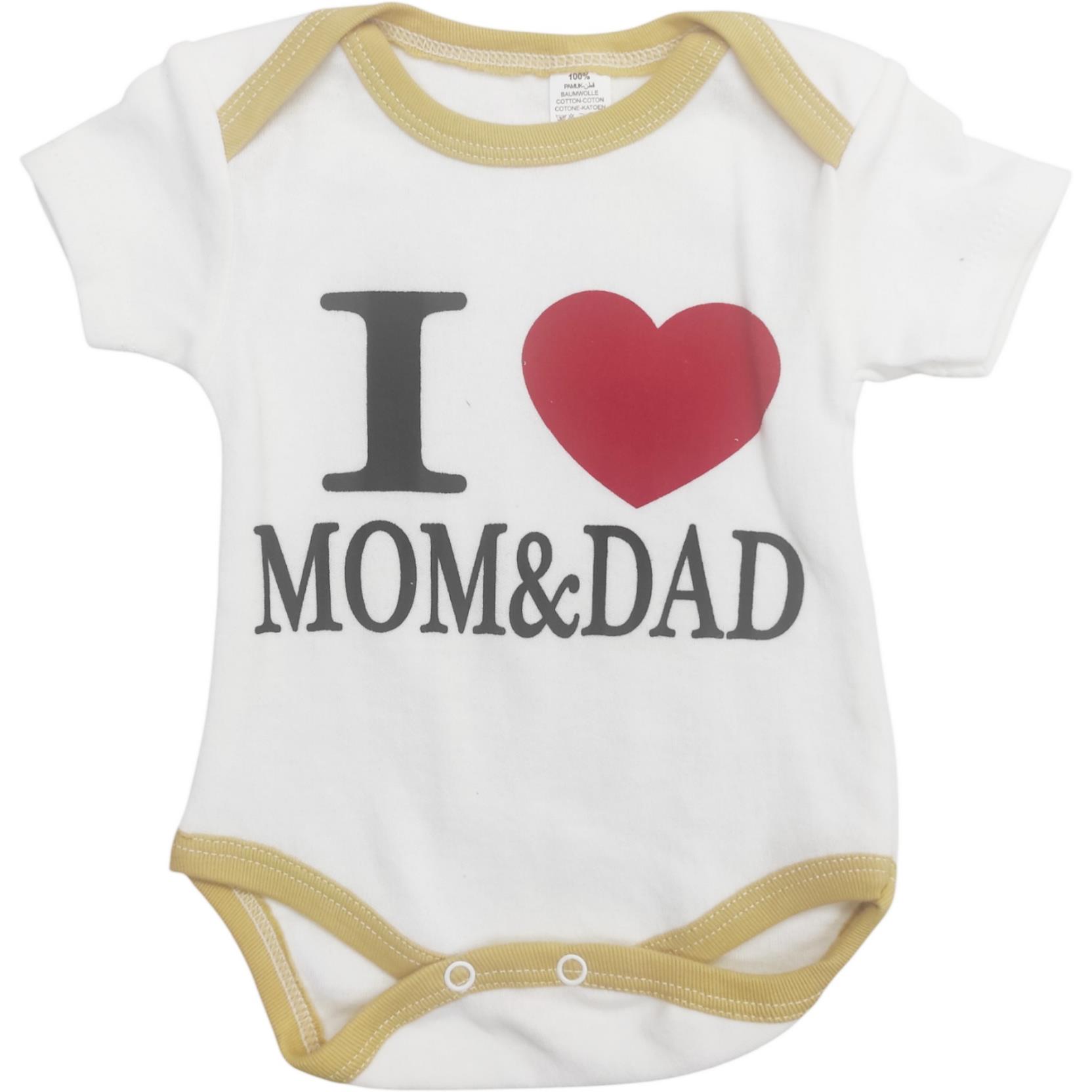 toptan 6-9-12-18 aylık bebekler için farklı baskılı çıtçıtlı bebek bodysuit