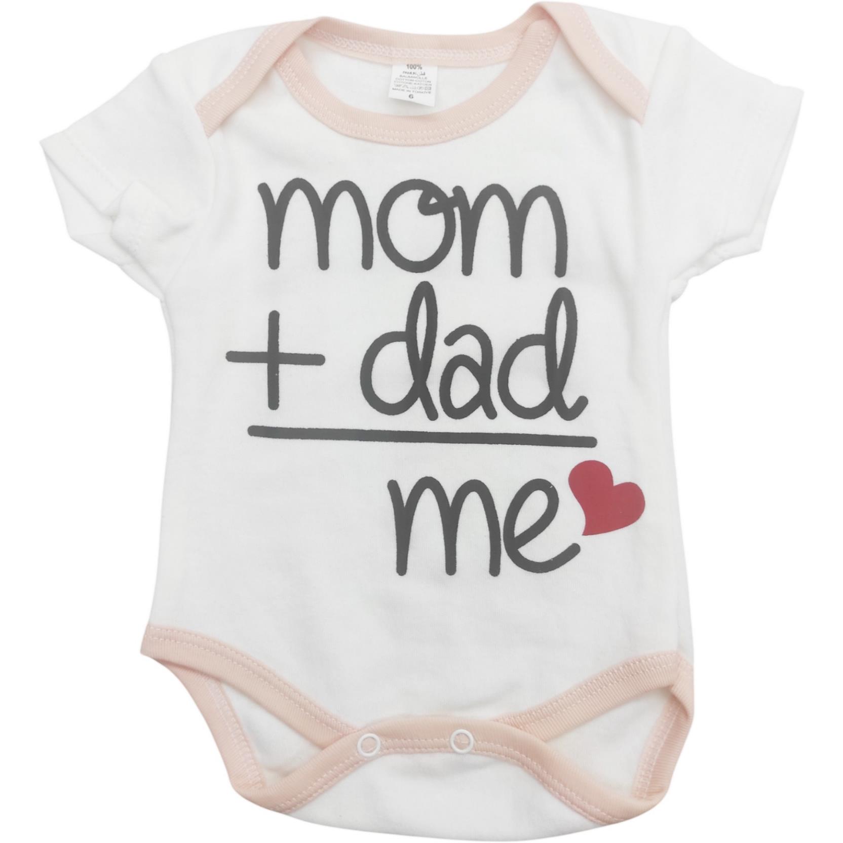 toptan 6-9-12-18 aylık bebekler için farklı baskılı çıtçıtlı bebek bodysuit