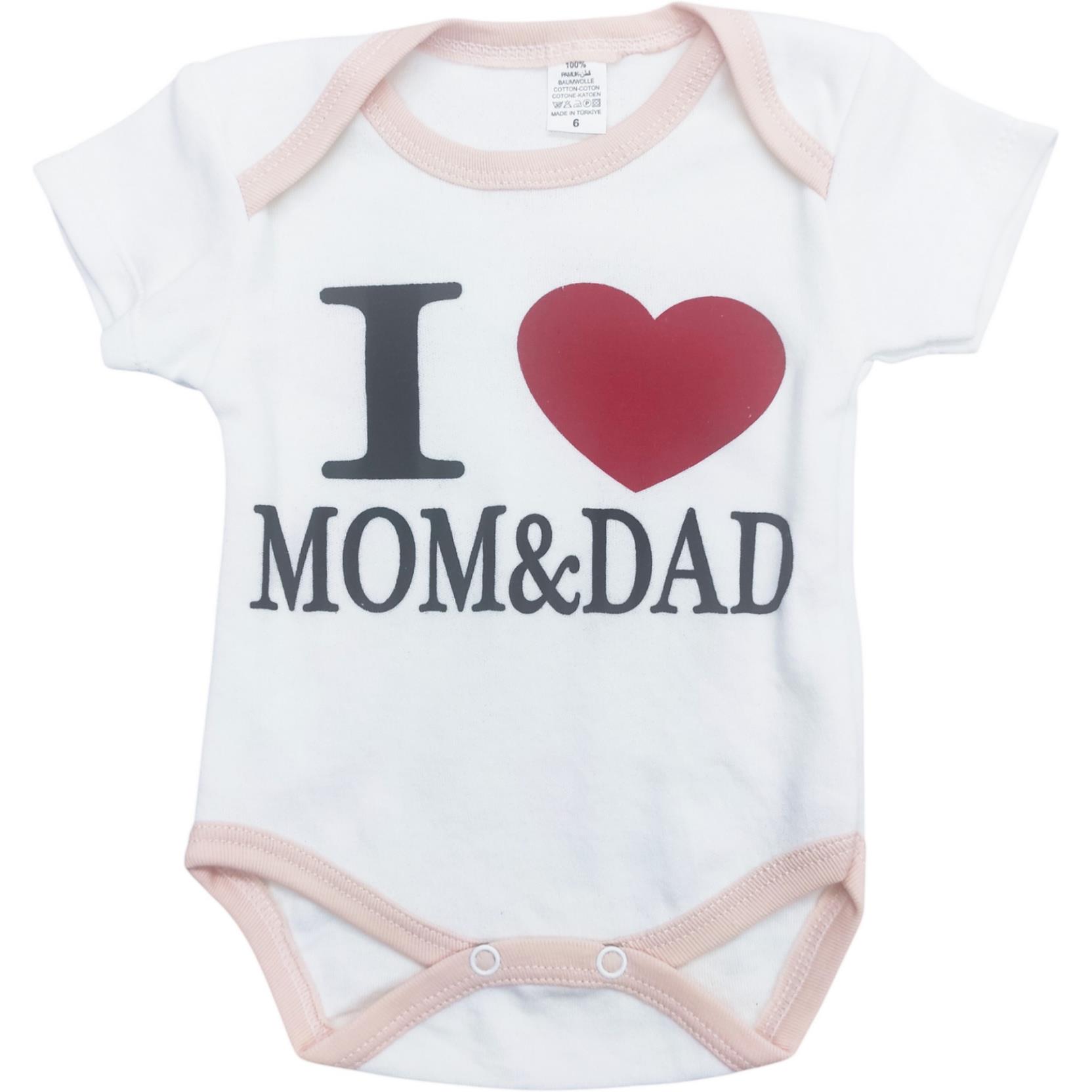 toptan 6-9-12-18 aylık bebekler için farklı baskılı çıtçıtlı bebek bodysuit