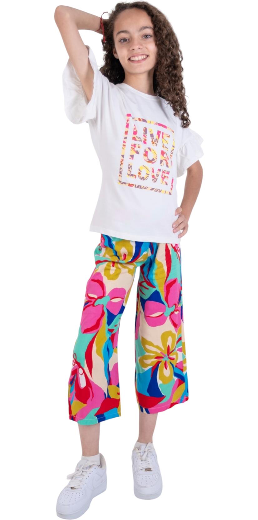 7102 renkli yazlık kız çocuk giyim toptan 3/6 yaş