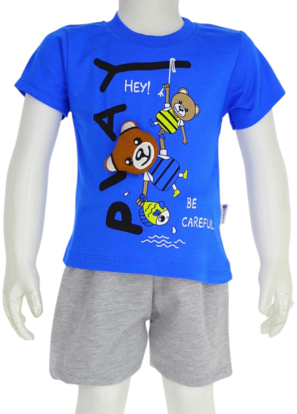 3201 الأطفال الصيف قطعتين الدعاوى بالجملة ، تي شيرت مع السراويل بالجملة للبنين الذين تتراوح أعمارهم بين 1-2-3 سنوات