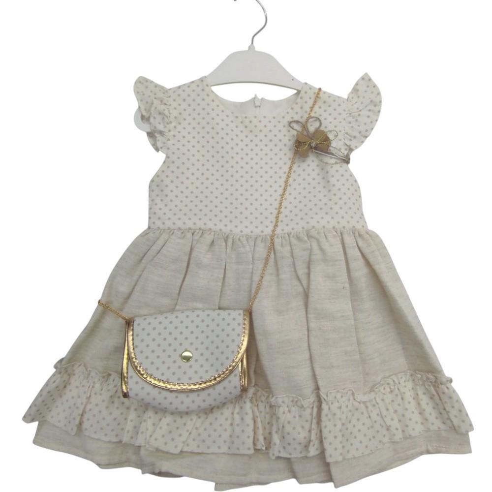 5515 wholesale children's summer dresses with a handbag for girls for 2/5 years