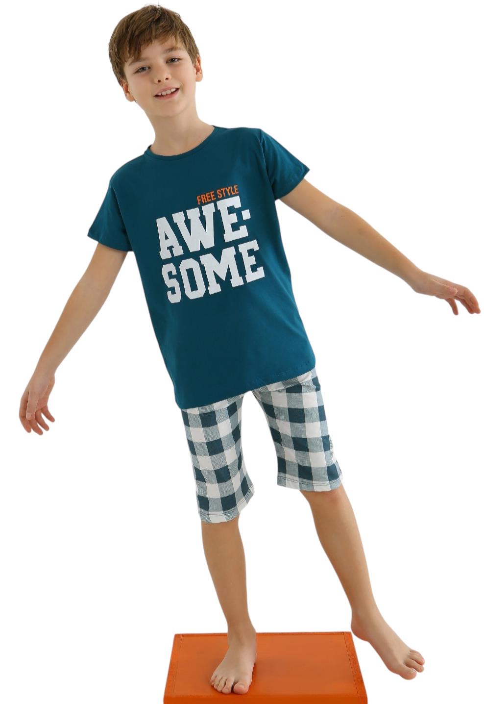 81602 summer children's pajama sets wholesale 10/15 age manufacturers