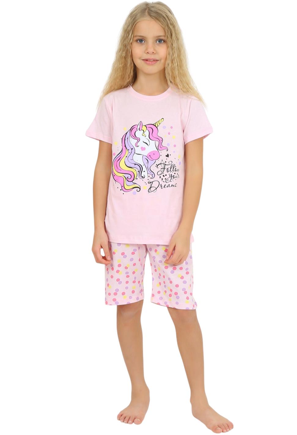 22964 yazlık kız çocuk pijama takımları toptan 6/9 yaş