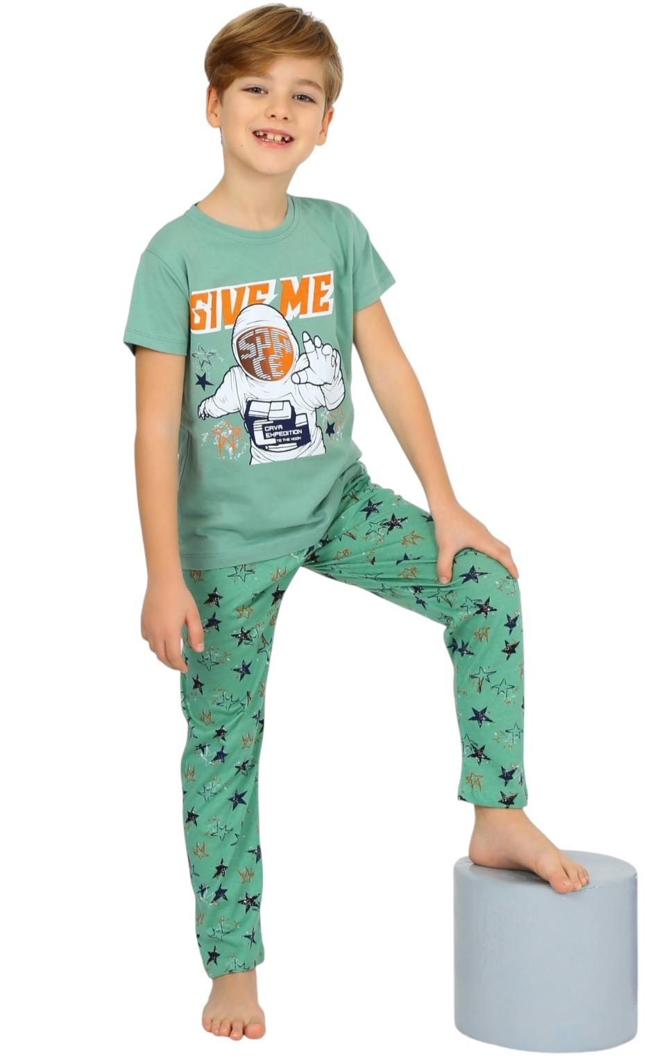 23633 yazlık erkek çocuk pijama takımları toptan 10/15 yaş