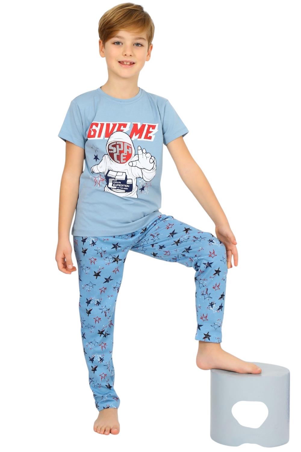 23633 yazlık erkek çocuk pijama takımları toptan 10/15 yaş