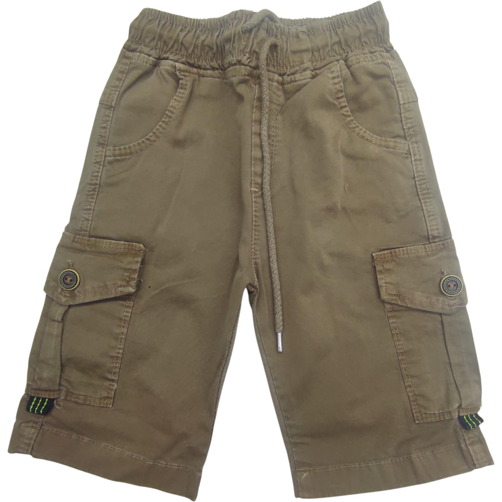 3220 بالجملة كابريس الصيف للأطفال ، والسراويل مع جيوب التصحيح للأولاد الذين تتراوح أعمارهم بين 3/7 سنوات