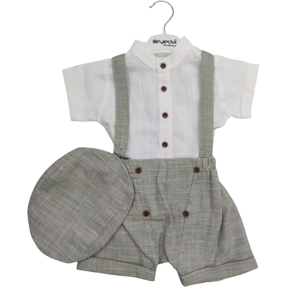 2799 wholesale baby suit,shirts with shorts with straps and hats for babies for 9/24 months