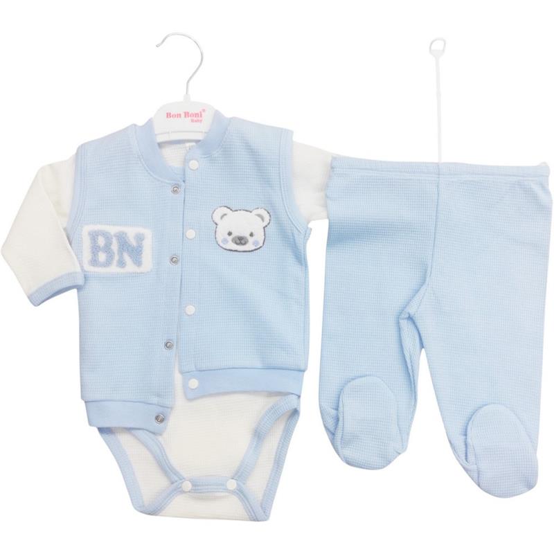 2507 toptan 3-6-9-12 aylık bebekler için bebek mevsimlik üç parçalı takım