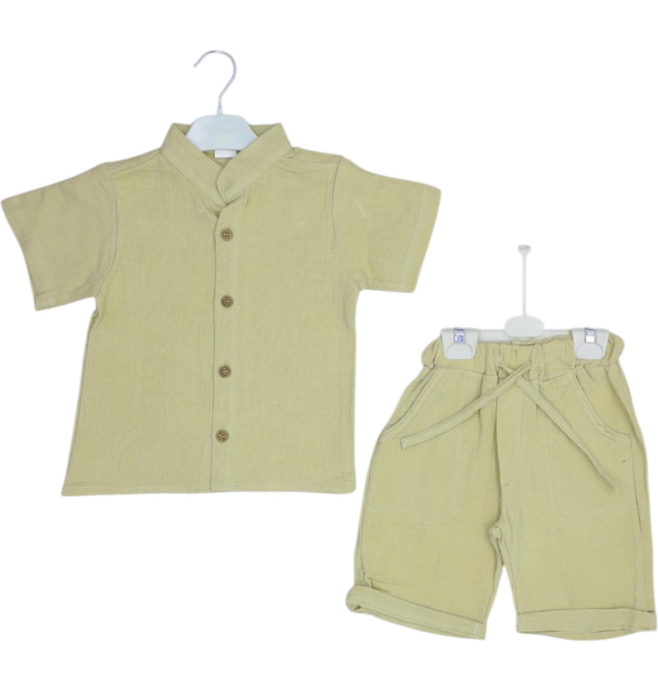 müslin kumaş yazlık çocuk giyim toptan 3/7 yaş