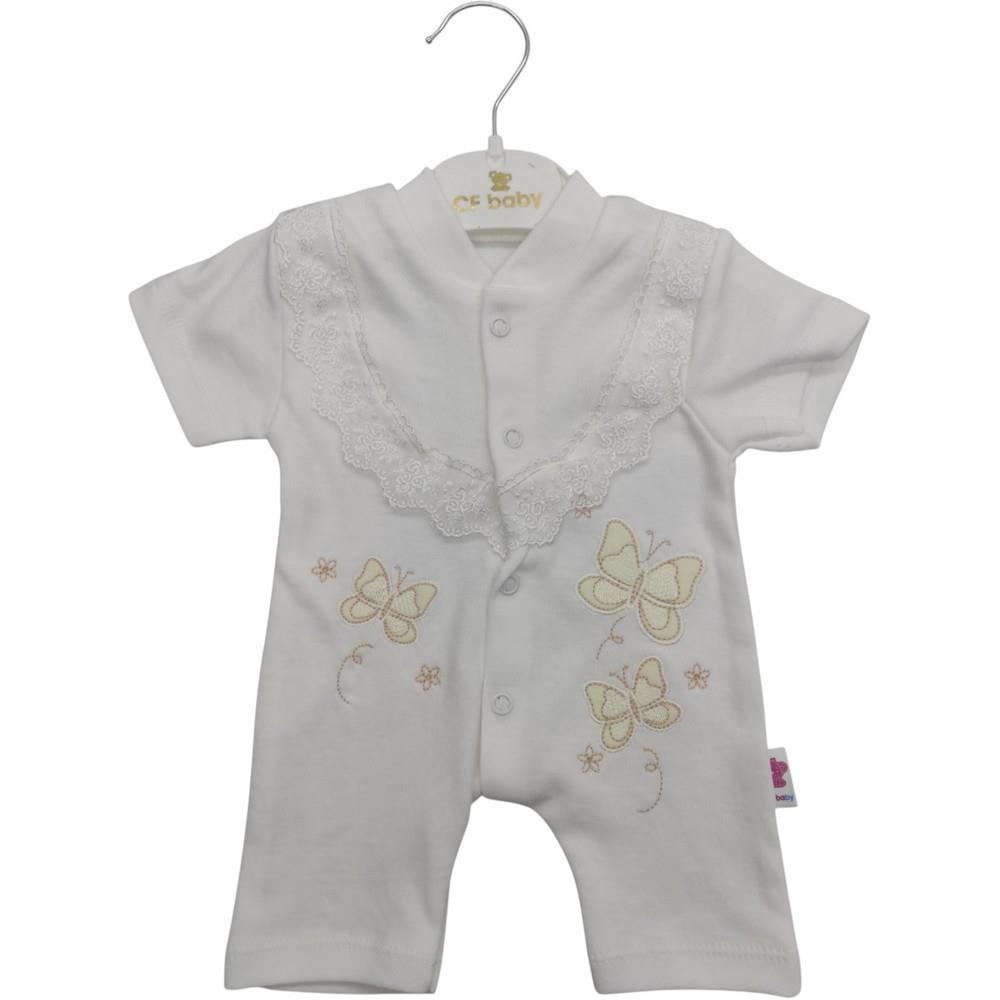 wholesale summer jumpsuits with butterflies for babies aged 3-6-9 months