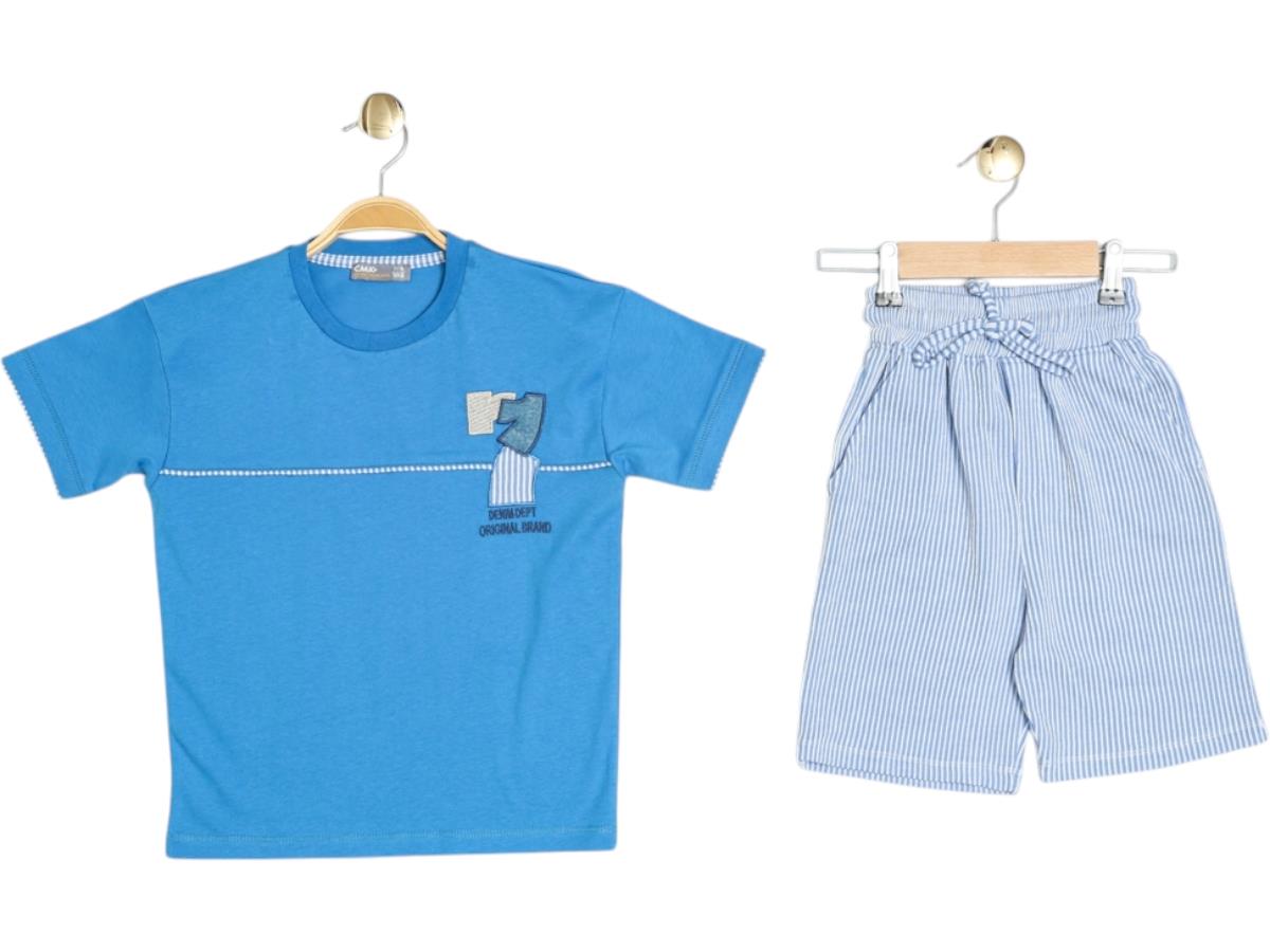 30520 оптом детские летние костюмы двойки,футболки с шортами для мальчиков на 5/12 лет