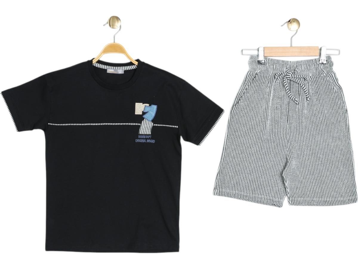 30520 оптом детские летние костюмы двойки,футболки с шортами для мальчиков на 5/12 лет