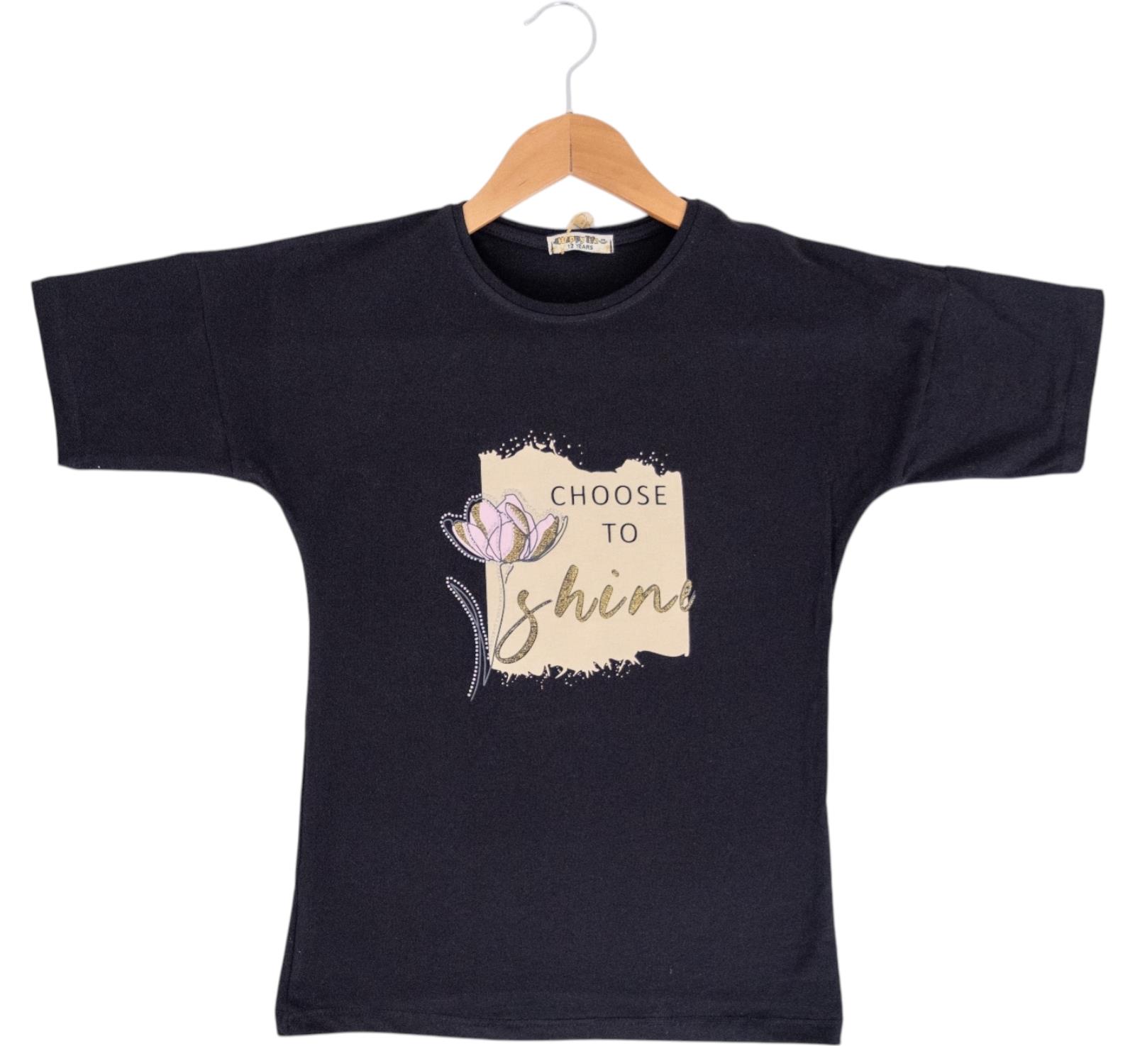 3098 yazlık kız çocuk tişört modelleri toptan 9/12 yaş