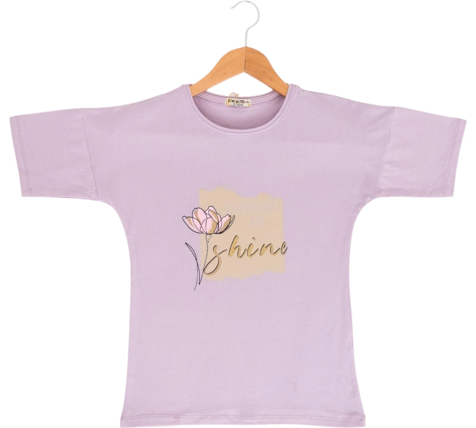 3098 yazlık kız çocuk tişört modelleri toptan 9/12 yaş