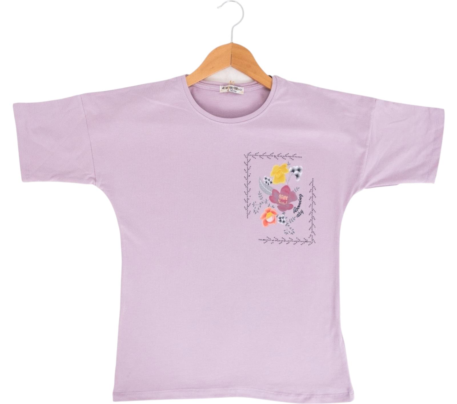 4050 kaliteli kız çocuk tişört modelleri toptan 13/16 yaş imalatçı