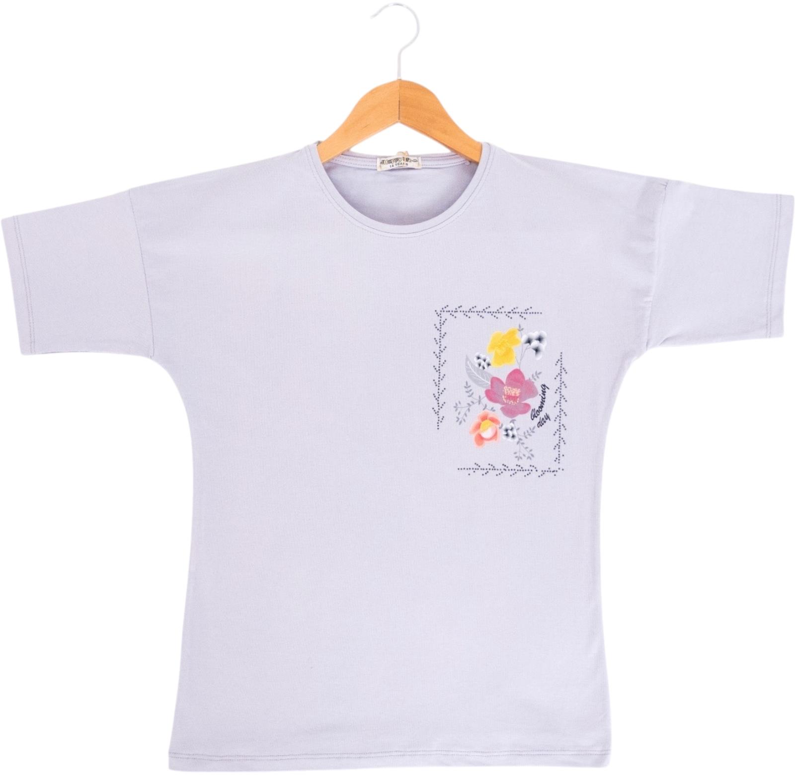 4050 kaliteli kız çocuk tişört modelleri toptan 13/16 yaş imalatçı