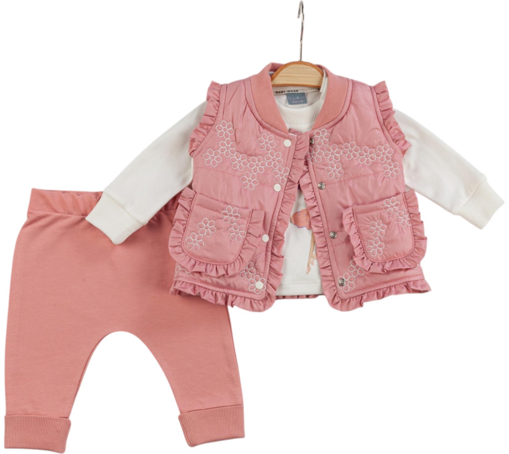 14089 ruffle luxury baby girl clothes wholesale 3/12 months winter seasonal