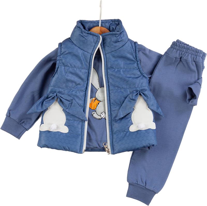 50611 kış kız bebek takım toptan 6/24 ay