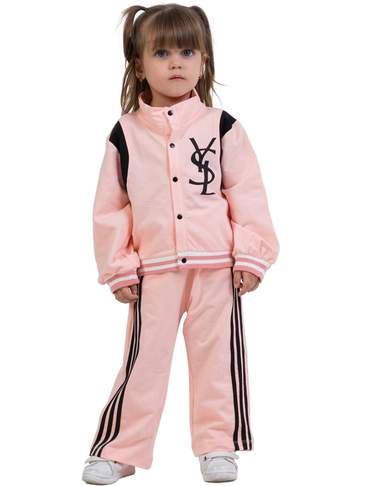 40684 детские демисезонные костюмы двойки оптом для девочек на 2/5 лет 