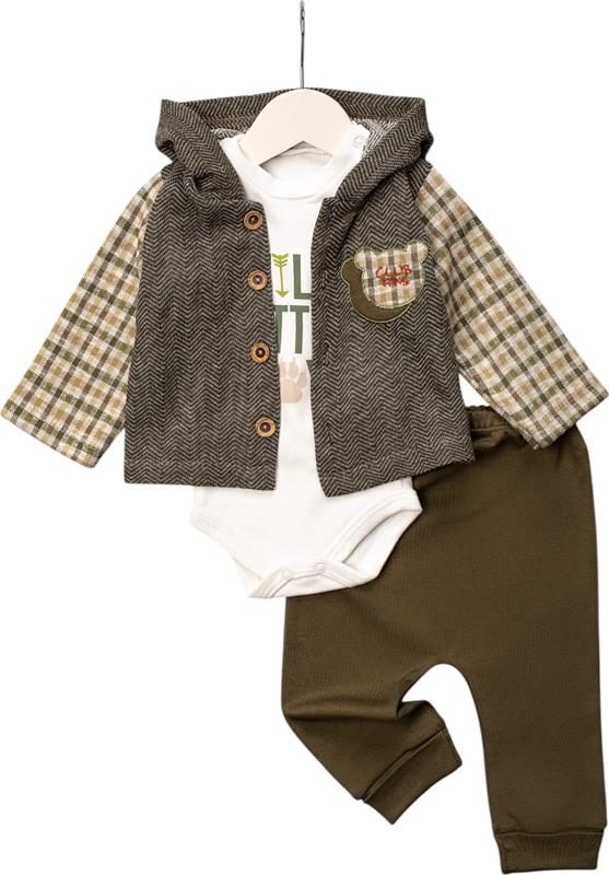 524 kapşonlu lüks bebek kıyafetleri toptan 3-6-9 ay
