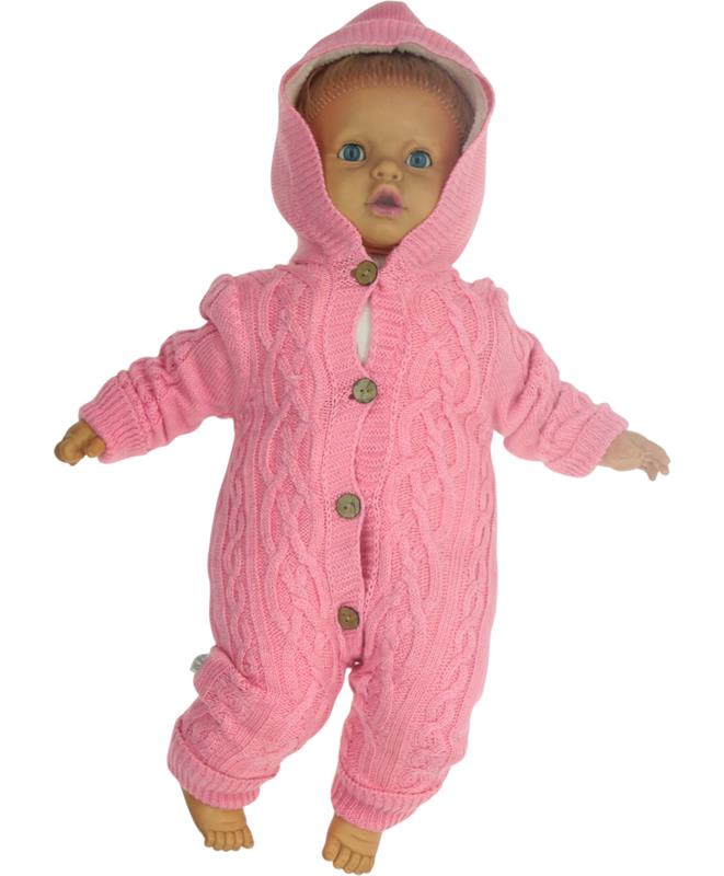 4107 içi yün kışlık bebek triko tulum toptan 3-6-9 ay