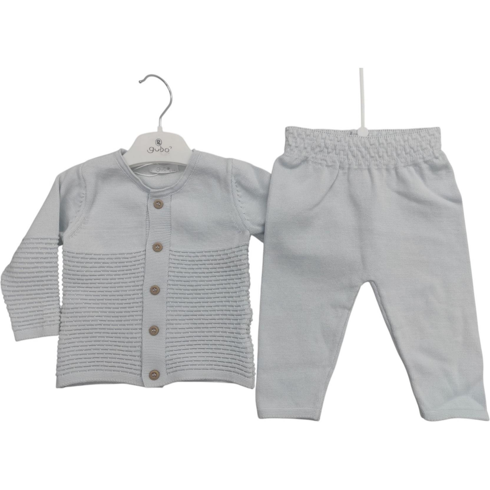 6107 toptan 3-6-9 aylık bebekler için mevsimlik triko ikili takım