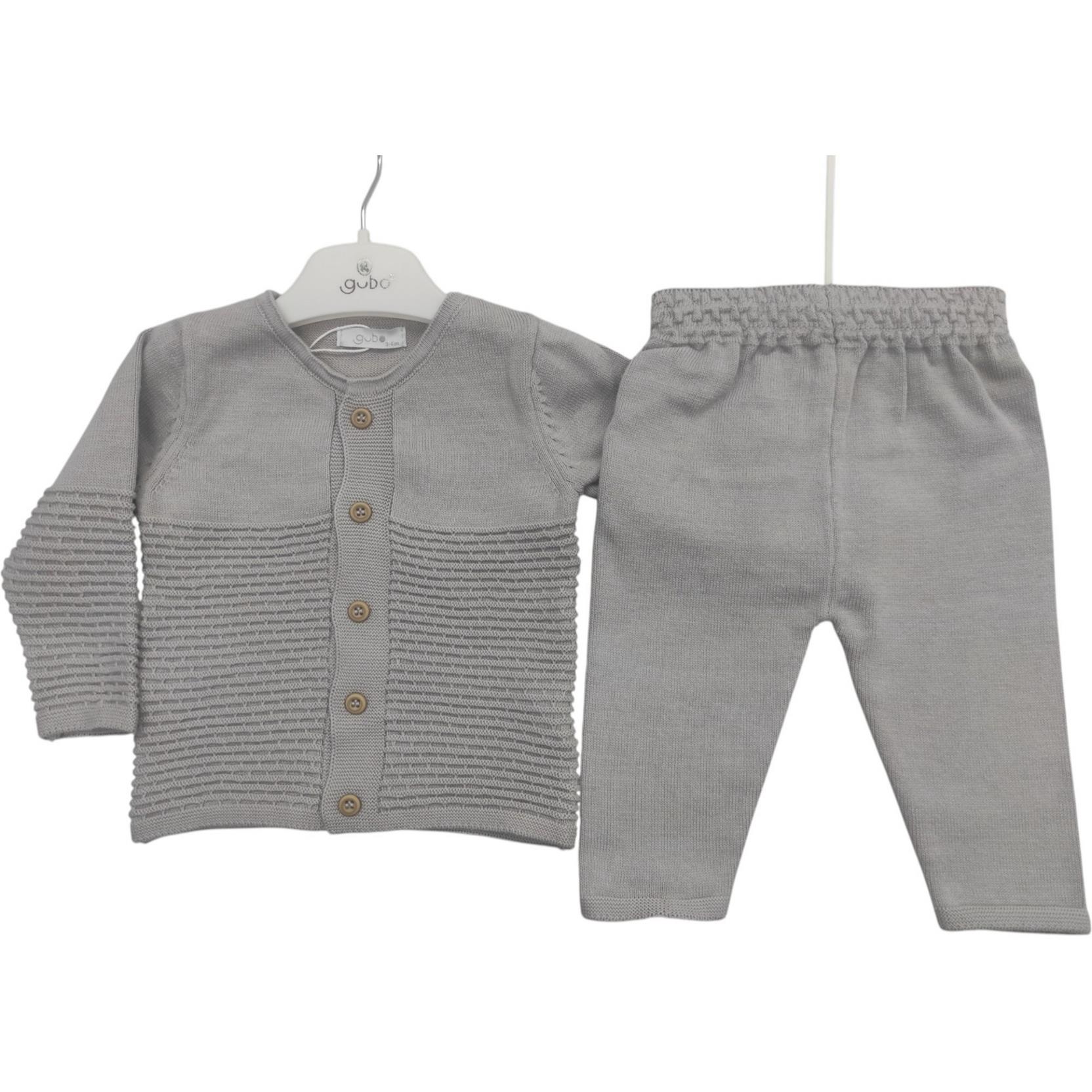 6107 toptan 3-6-9 aylık bebekler için mevsimlik triko ikili takım