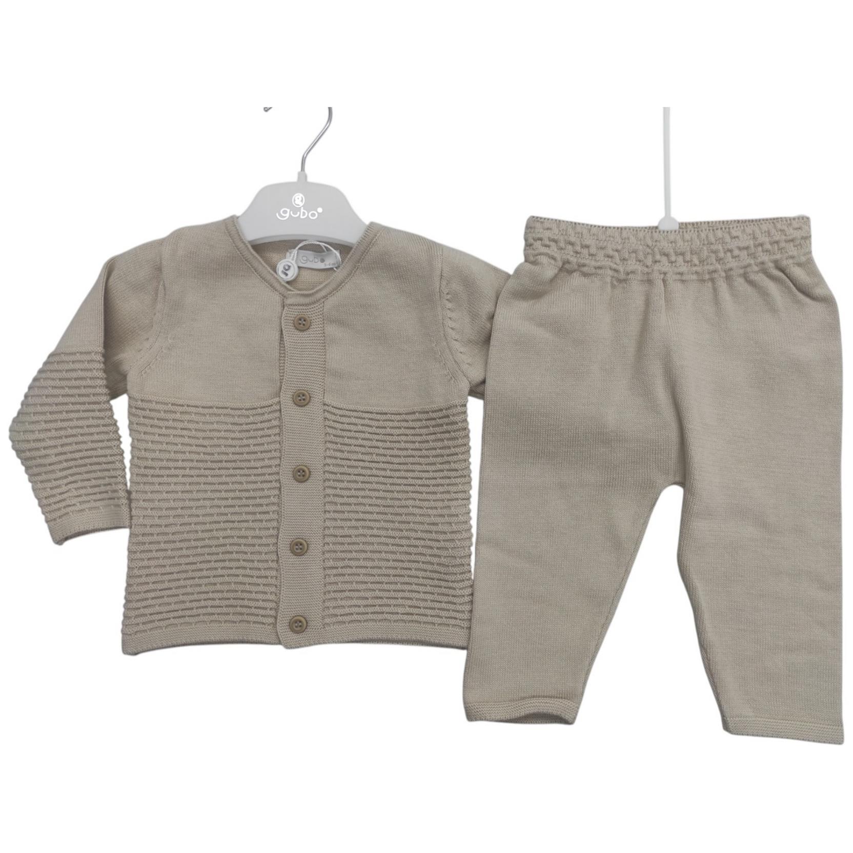 6107 toptan 3-6-9 aylık bebekler için mevsimlik triko ikili takım