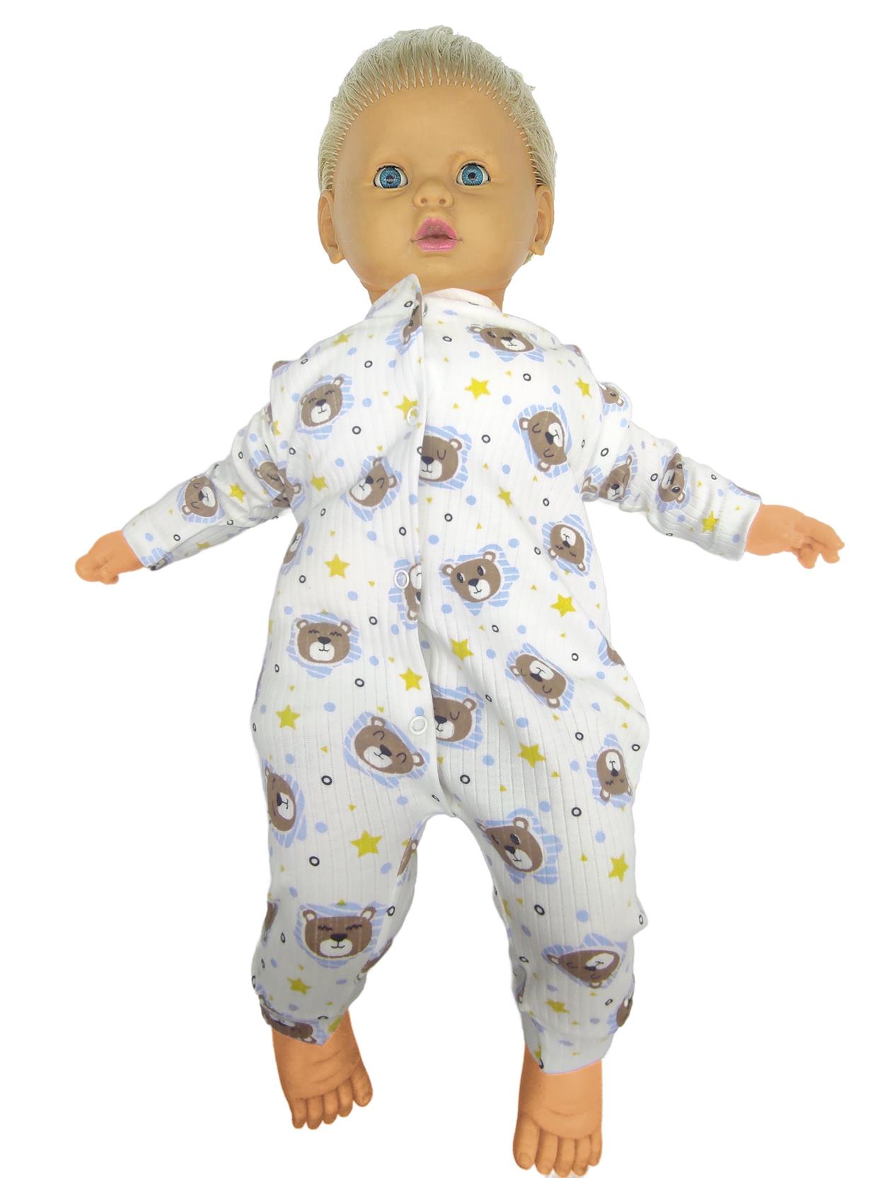 1002 sevimli ayı baskılı bebek tulum modeli toptan 3-6-9 ay