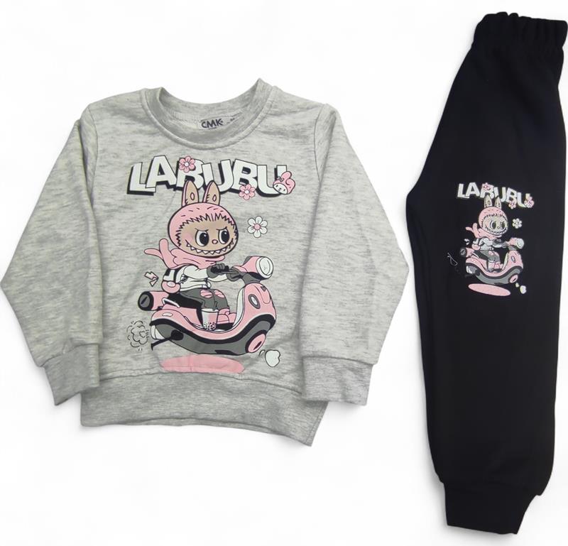 50665 toptan 3-7 yaş arası kızlar için ilkbahar ve sonbahar ikili takım