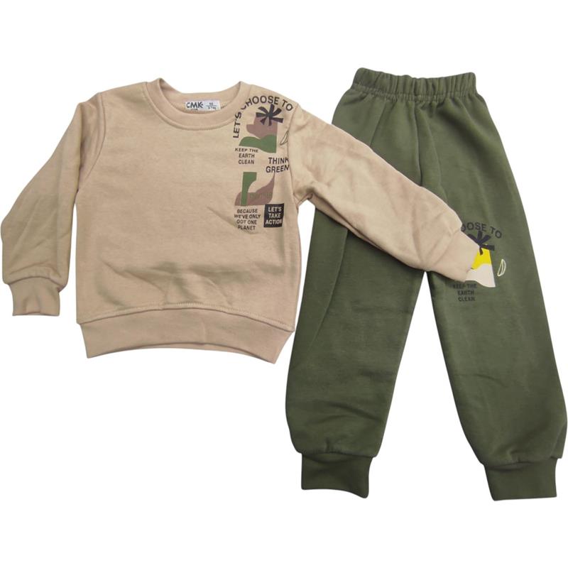 50620 toptan 3-7 yaş arası erkek çocuklar için ilkbahar ve sonbahar iki parçalı takım 