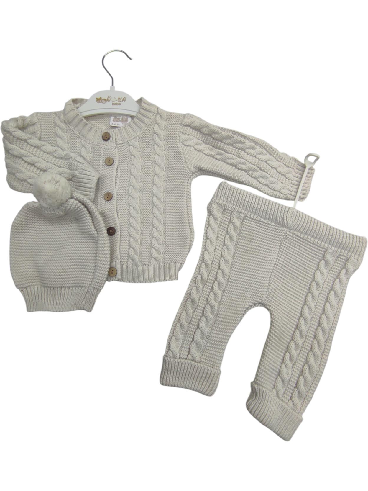 5203 الجملة الربيع والخريف محبوك دعوى مزدوجة مع قبعة للأطفال الذين تتراوح أعمارهم بين 3-6-9 أشهر