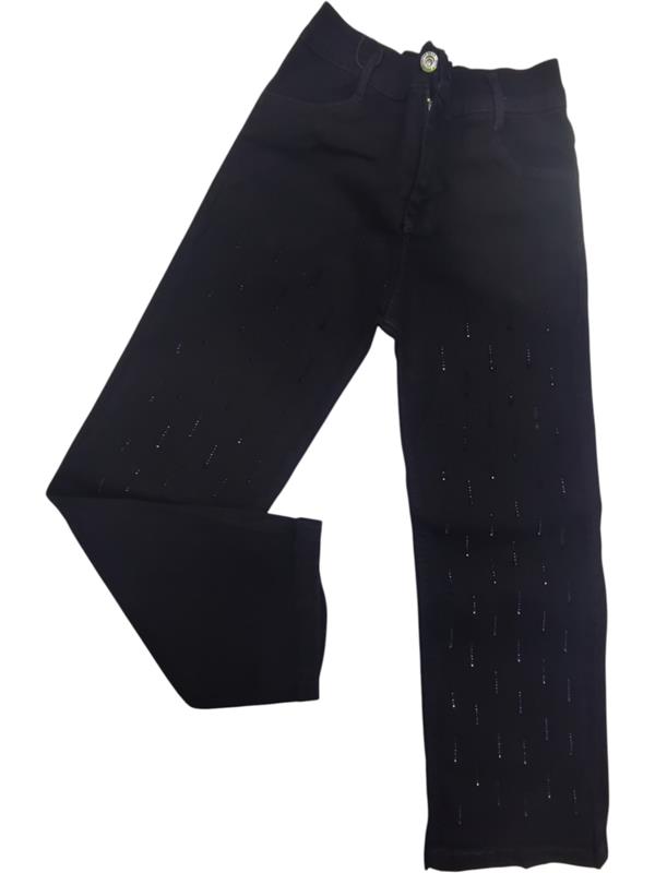 1041 toptan 6/10 yaş kız çocuk siyah kot pantalon 