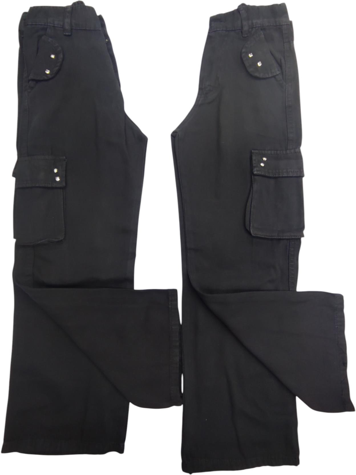 1246 سراويل الأطفال بالجملة مع جيوب التصحيح للفتيات الذين تتراوح أعمارهم بين 11/15