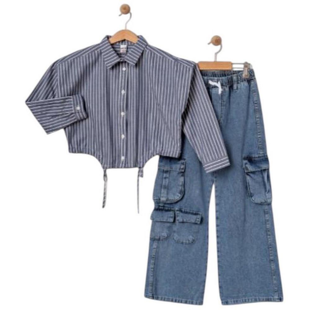 1078 wholesale spring autumn two-piece suit with shirts for girls 11/14 years old