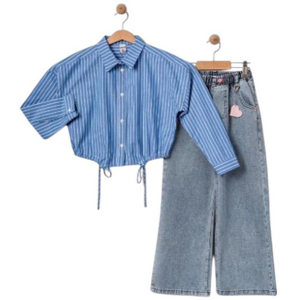 1078 wholesale spring autumn two-piece suit with shirts for girls 11/14 years old